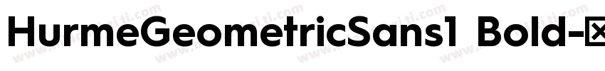 HurmeGeometricSans1 Bold字体转换